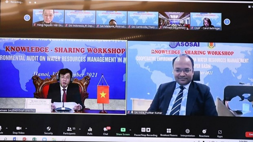 Webinar shares experience in auditing water resources management in Mekong River basin